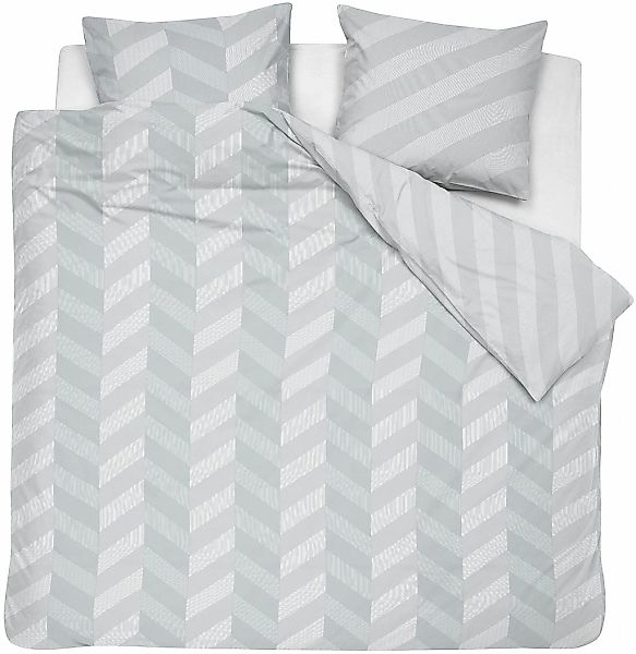 damai Bettwäsche "Atomy" 3 Stk. mit Fischgrätmuster günstig online kaufen