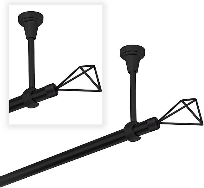 MDEKOR Gardinenstange, 1-läufig, kürzbar, Deckemontage, Gardinenstange Vorh günstig online kaufen