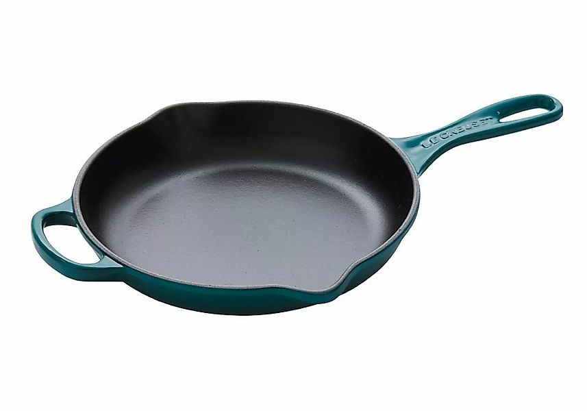 Le Creuset Brat- und Servierpfanne Gusseisen Deep Teal Petrol 23cm günstig online kaufen