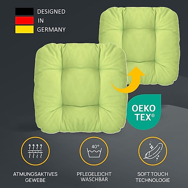 LILENO HOME Stuhlkissen Sitzkissen für Gartenstuhl, Küchenstuhl oder Esszim günstig online kaufen