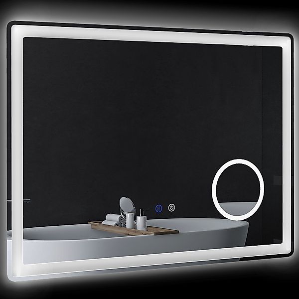 Kleankin Spiegel LED Badezimmerspiegel, Badspiegel mit günstig online kaufen