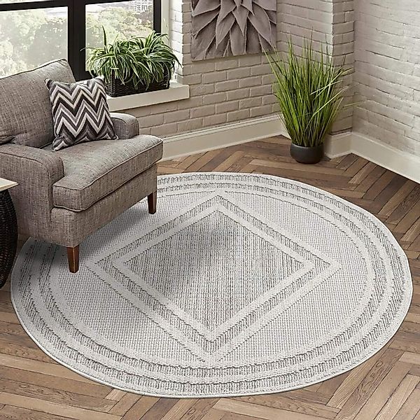 Carpet City Teppich LINDO 8853, rund, günstig online kaufen