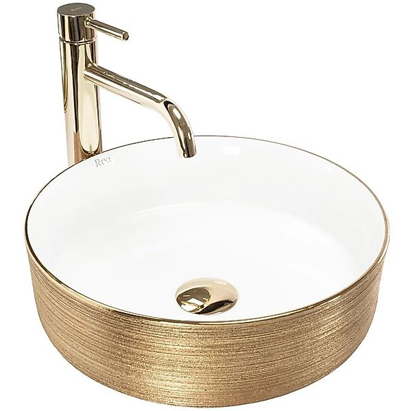 wohnwerk.idee Aufsatzwaschbecken Waschbecken Keramik Sami Brushed günstig online kaufen