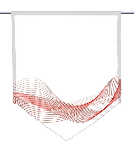 gardinen-for-life Scheibengardine Stream Horizon rot, Spitze günstig online kaufen