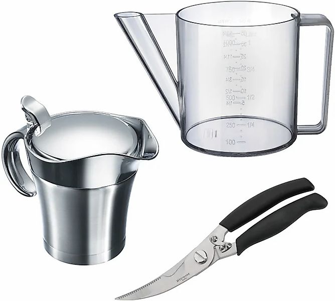 WESTMARK Fetttrennkanne Edelstahl   Kunststoff Set, 3 Stk. tlg. Haushalts-S günstig online kaufen