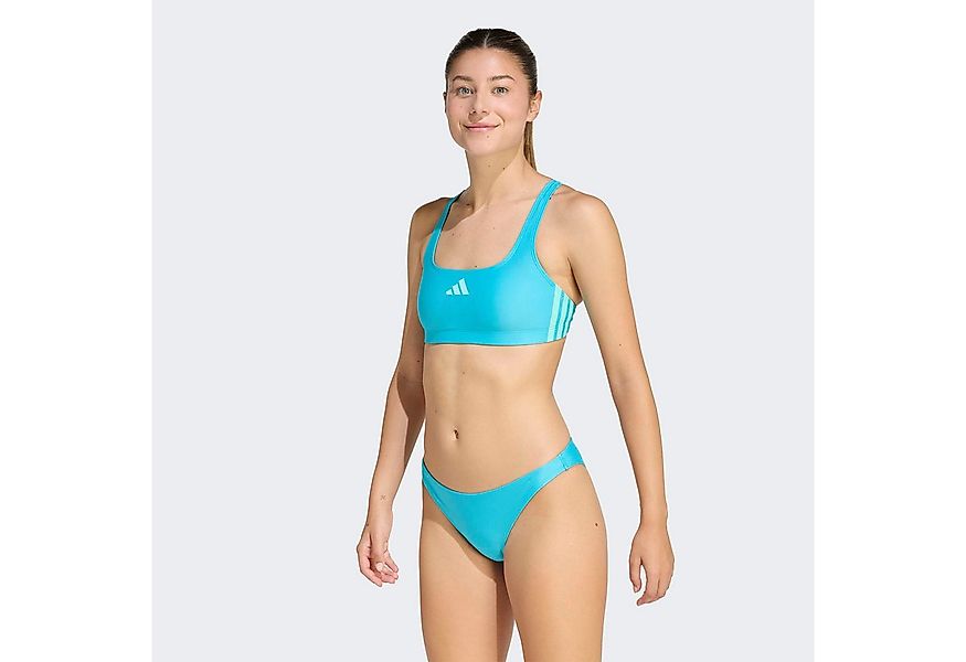 adidas Performance Bustier-Bikini 3-STREIFEN BIKINI V-FÖRMIGER RÜCKENAUSSCH günstig online kaufen
