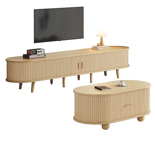 MC Star TV-Schrank Wohnzimmer-TV-Schrank mit Stauraum + Couchtisch-Kombinat günstig online kaufen