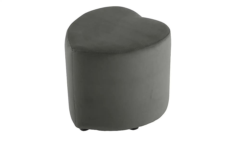 Hocker  Love  ¦ grau ¦ Maße (cm): B: 45 H: 47 T: 47.0 Polstermöbel > Hocker günstig online kaufen