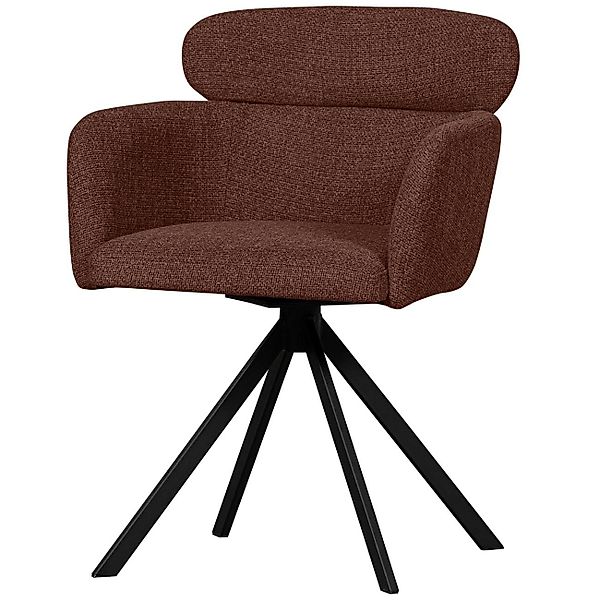 WOOOD Stuhl Fenne aus Webstoff, Braun günstig online kaufen