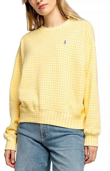 Polo Ralph Lauren Sweatshirt Relaxed Fit Karo Gingham Check Pullover Elasti günstig online kaufen