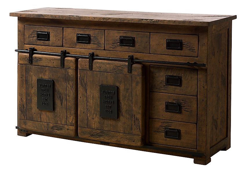 Massivmoebel24 Sideboard (Mango 150x45x90 braun lackiert günstig online kaufen