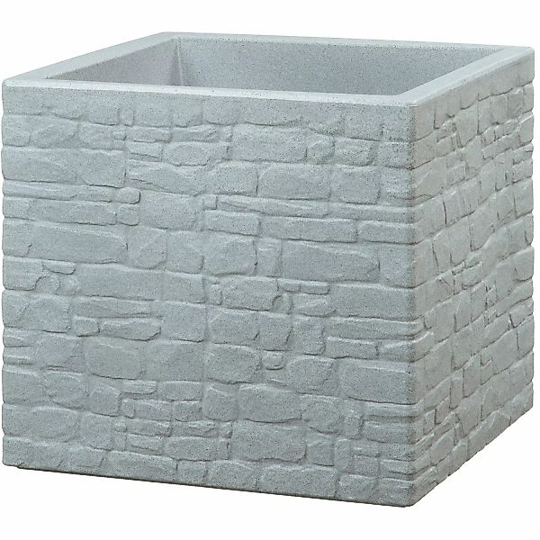 Scheurich Pflanzgefäß Muretto 28,5 x 28,5 cm in Stony Grey günstig online kaufen