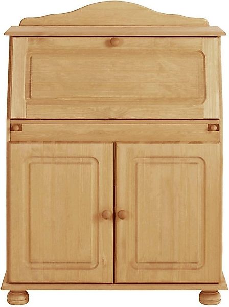 Home affaire Sekretär Mette, Schreibtisch im Landhausstil, aus Massivholz, günstig online kaufen