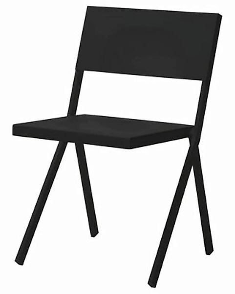 Stapelbarer Stuhl Mia metall schwarz - Emu - Schwarz günstig online kaufen