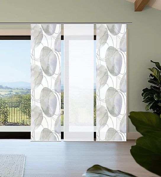 HOME in green Schiebegardine »ELLRIK« Paneelwagen 3 Stk. tlg. Bambusoptik, günstig online kaufen