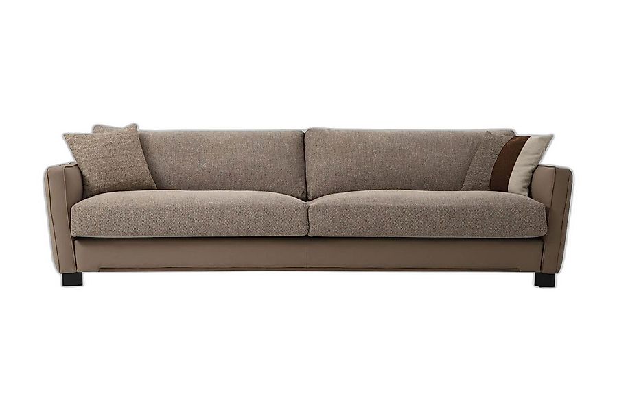 Xlmoebel 4-Sitzer Beige 4-Sitzer Sofa Modernes Design Stoff für Wohnzimmer, günstig online kaufen