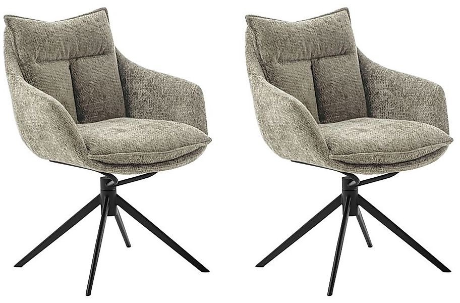 MCA furniture Esszimmerstuhl »PARKER« () Strukturstoff (2er-Set), drehbar 3 günstig online kaufen