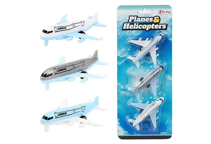 Toi-Toys Spielzeug-Auto Spielzeugflugzeuge - Airbus Flugzeuge (3 Stück) günstig online kaufen