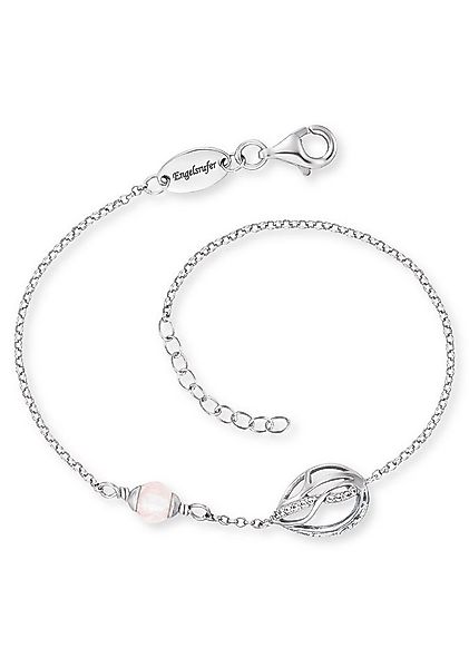 Engelsrufer Armband Himmelsträne mit Lebensblume, mit Rosenquarz, Zirkonia günstig online kaufen