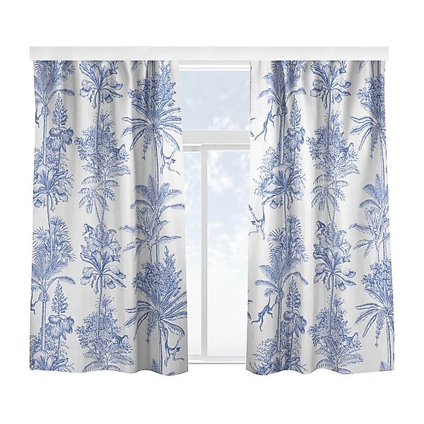 Bilderdepot24 Vorhang Gardine Natur Tropisch Kupferstichanmutung günstig online kaufen
