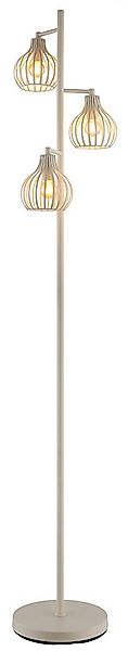 OTTO home Stehlampe Yannic, Stehleuchte Metall cremefarben, exkl. 3x E14 40 günstig online kaufen