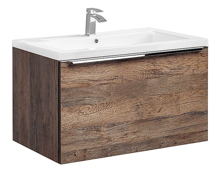 einfachgutemoebel Waschtisch-Set Badezimmer Waschplatz OAKLEE 80cm, günstig online kaufen