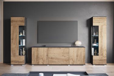 INOSIGN Wohnwand KENIA, (Komplett-Set, 3-St), Vitrinen günstig online kaufen