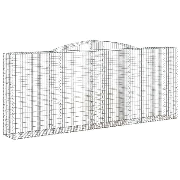 vidaXL Gabionen mit Hochbogen 5 Stk 400x50x160/180cm Eisen 1635403 günstig online kaufen