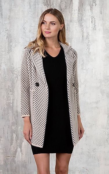 Passioni Kurzmantel Übergangsmantel mit Streifenmuster ohne Kapuze günstig online kaufen