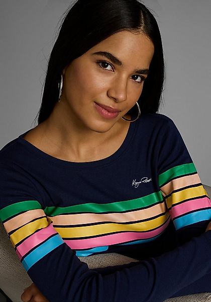 KangaROOS Langarmshirt mit bunten Streifen günstig online kaufen
