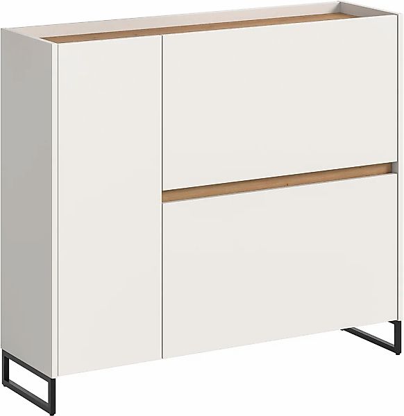 Home affaire Schuhschrank "EVRID, Breite 110cm, 1 Tür, 2 Schuhwalzen, inkl. günstig online kaufen