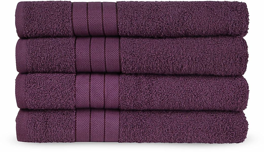 good morning Handtücher "Uni Good Morning" Baumwolle, Walkfrottee, Bordüre, günstig online kaufen