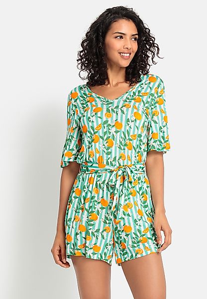 Buffalo Kurzoverall (mit Bindegürtel) mit Alloverdruck, günstig online kaufen