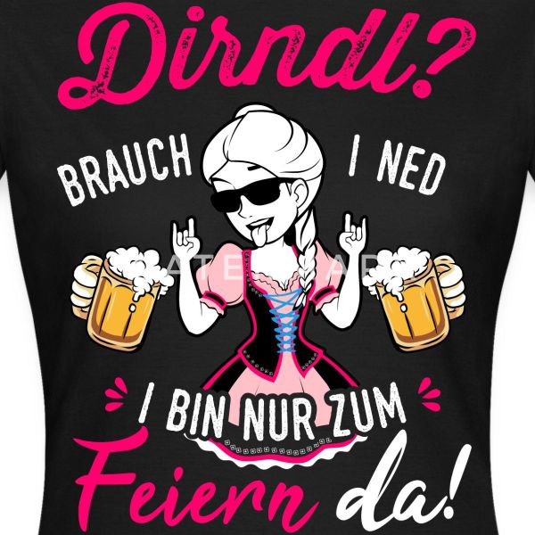 Spreadshirt T-Shirt Dirndl Brauch I Ned günstig online kaufen