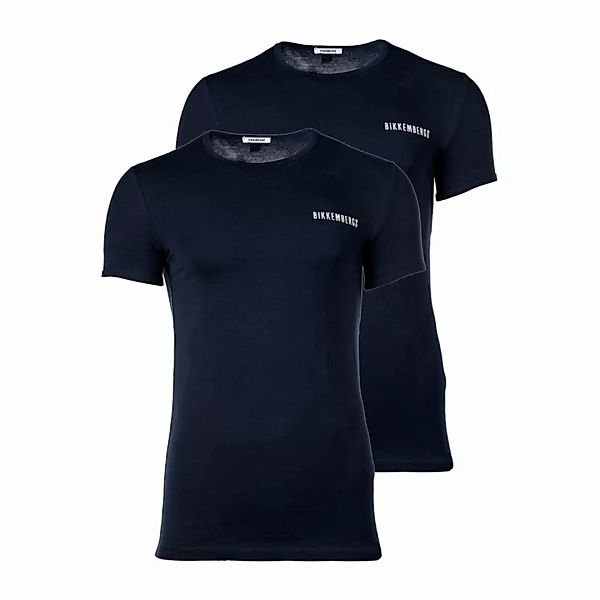 BIKKEMBERGS Herren T-Shirt, 2er Pack - BIPACK, Unterhemd, Rundhals, Cotton günstig online kaufen