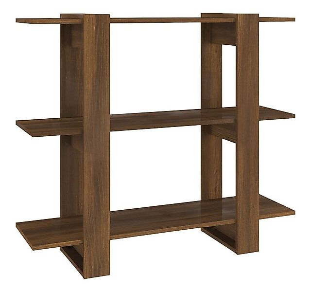 vidaXL Bücherregal Bücherregal/Raumteiler Braun Eichen-Optik 100x30x87 cm, günstig online kaufen