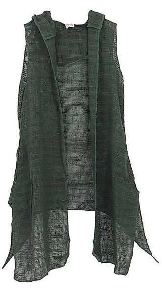 Guru-Shop Langjacke Offener Cardigan mit Kapuze, Boho Long-Weste -.. altern günstig online kaufen