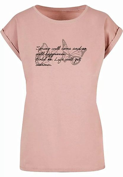 Merchcode T-Shirt Merchcode Damen Ladies Spring Saying Extended Shoulder Te günstig online kaufen