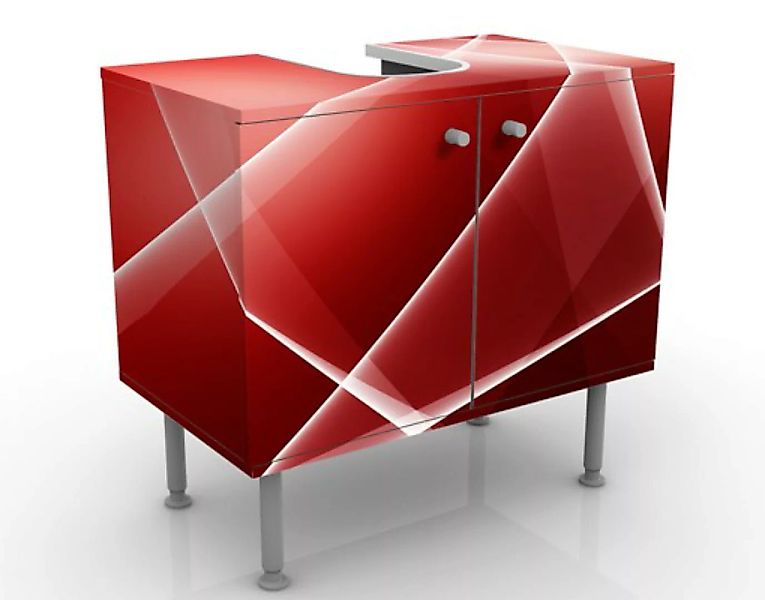Waschbeckenunterschrank Kunstdruck Red Heat günstig online kaufen