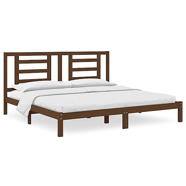 vidaXL Massivholzbett Honigbraun Kiefer 200x200 cm1156809 günstig online kaufen