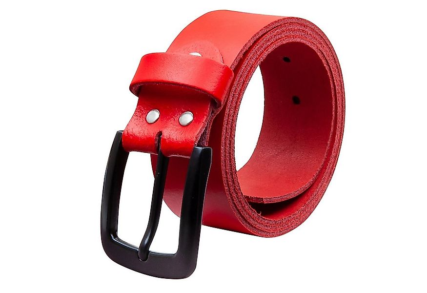 COLOGNEBELT Ledergürtel OM523-SL-Rot MADE IN GERMANY, Rot Kürzbar, 100 % Ec günstig online kaufen