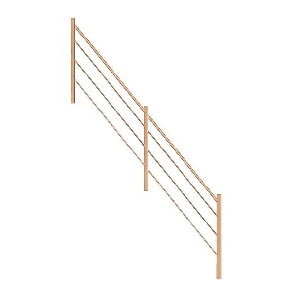 StarWood Holz-Design-Geländer Buche Links FSC® günstig online kaufen