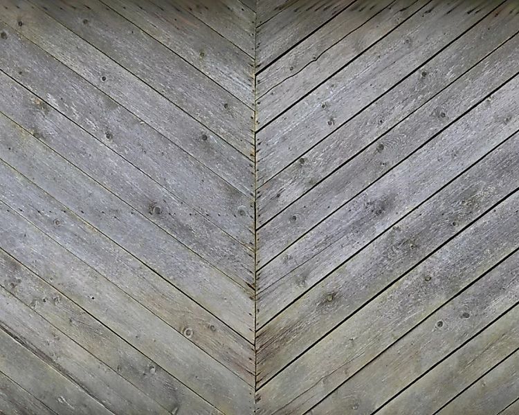 Fototapete "Holzbrett grau" 4,00x2,50 m / Glattvlies Perlmutt günstig online kaufen