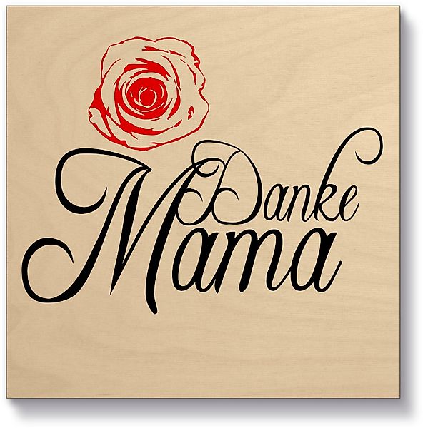 Artland Holzbild Danke Mama, Sprüche & günstig online kaufen