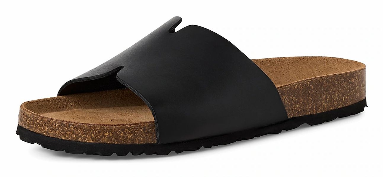 Tamaris Pantolette, Sommerschuh, Flats, Schlupfschuh mit breiter Bandage günstig online kaufen