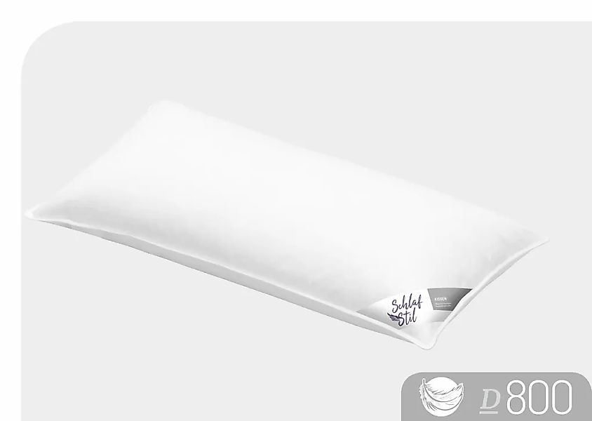 Schlafstil 3-Kammer-Kopfkissen "D800" Füllung: Aussen:90% Gänsedaunen,10% G günstig online kaufen