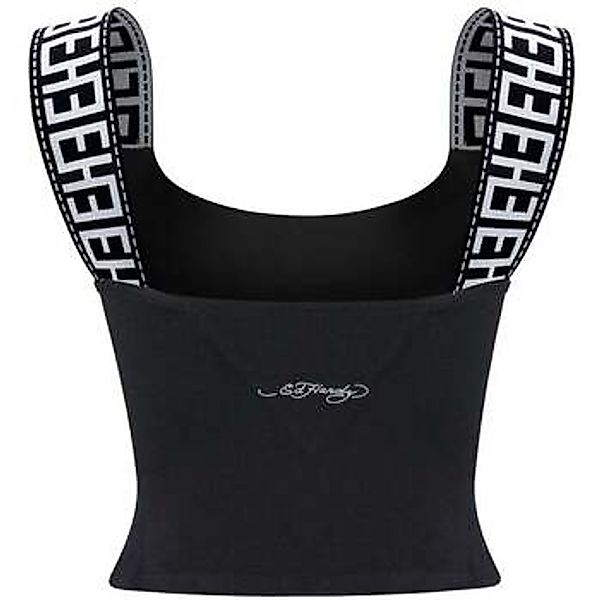 Ed Hardy  Blusen Tiger Glow Tape Crop Tank Top Black günstig online kaufen