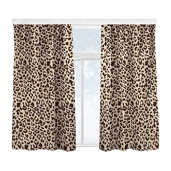 Bilderdepot24 Vorhang Gardine Muster Leopard Türvorhang günstig online kaufen
