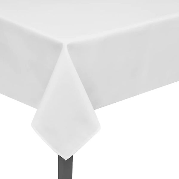 vidaXL 5 Tischdecken Weiß 100 x 100 cm günstig online kaufen
