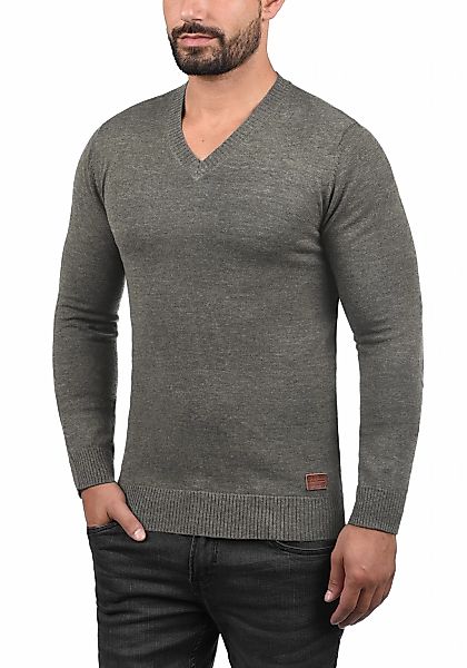 Blend Strickpullover "BHLasse" Feinstrickpullover mit aufgestickten Ellenbo günstig online kaufen